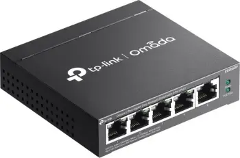 Switch TP-Link Omada ES205GP, 5 porte, PoE+, gigabit, i zi
