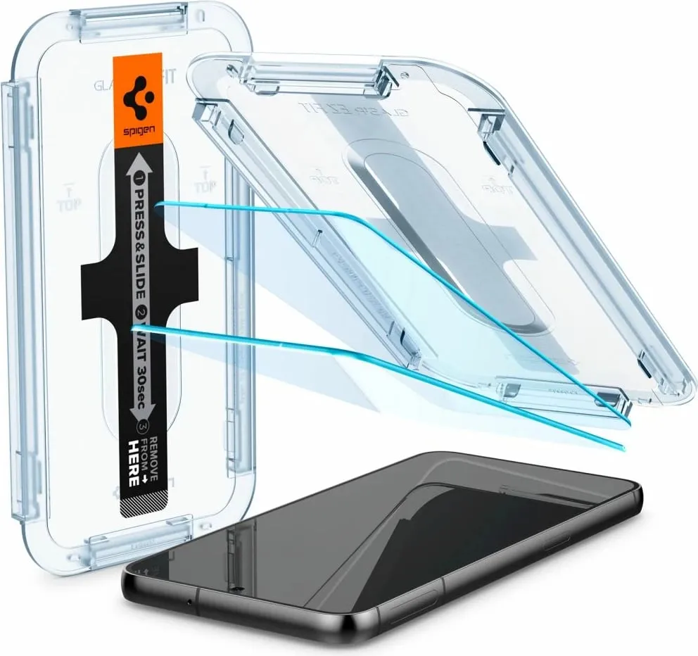 Mbrojtës ekrani Spigen Glas.TR EZ Fit, 2 copë, për Samsung Galaxy S23, transparent - 2
