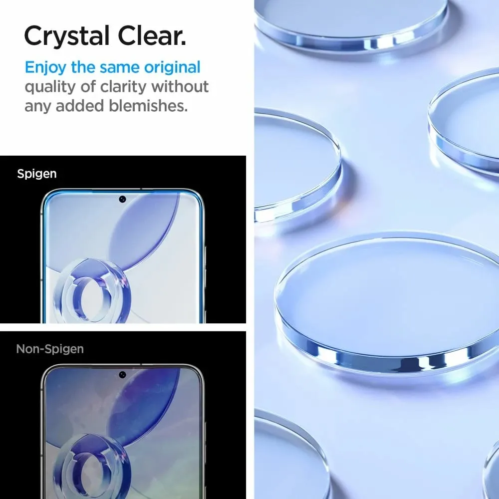 Mbrojtës ekrani Spigen Glas.TR EZ Fit, 2 copë, për Samsung Galaxy S23, transparent - 10