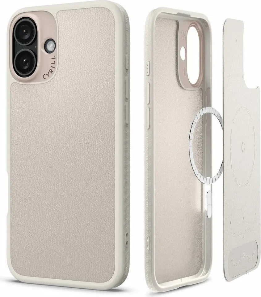 Mbështjellës Spigen Cyrill Kajuk Mag për iPhone 16, Bezhe - 1