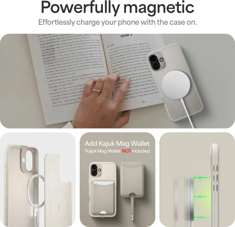 Mbështjellës Spigen Cyrill Kajuk Mag për iPhone 16, Bezhe - 12