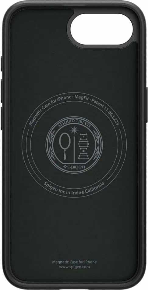 Mbështjellës Spigen Liquid Air Mag MagSafe për iPhone 16e, i zi, gjysmë-transparent - 4