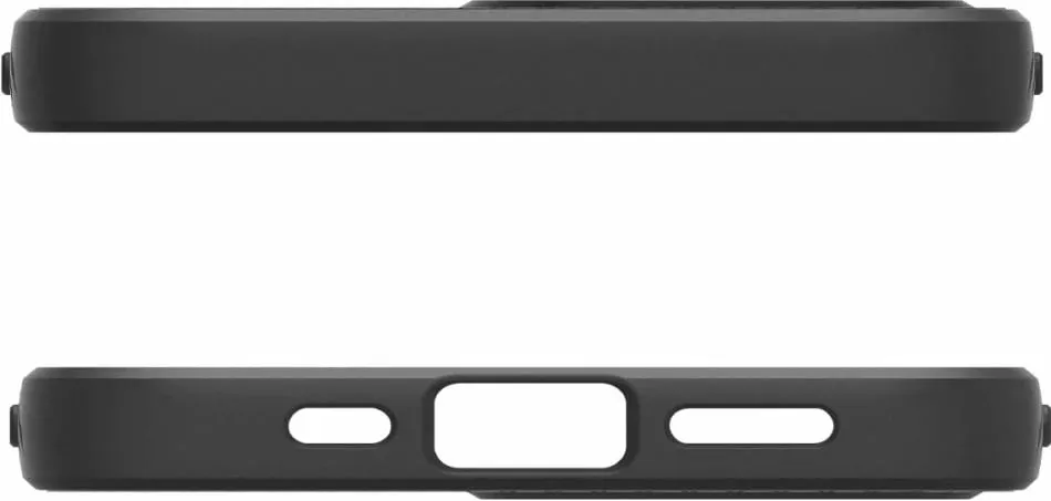 Mbështjellës Spigen Liquid Air Mag MagSafe për iPhone 16e, i zi, gjysmë-transparent - 5
