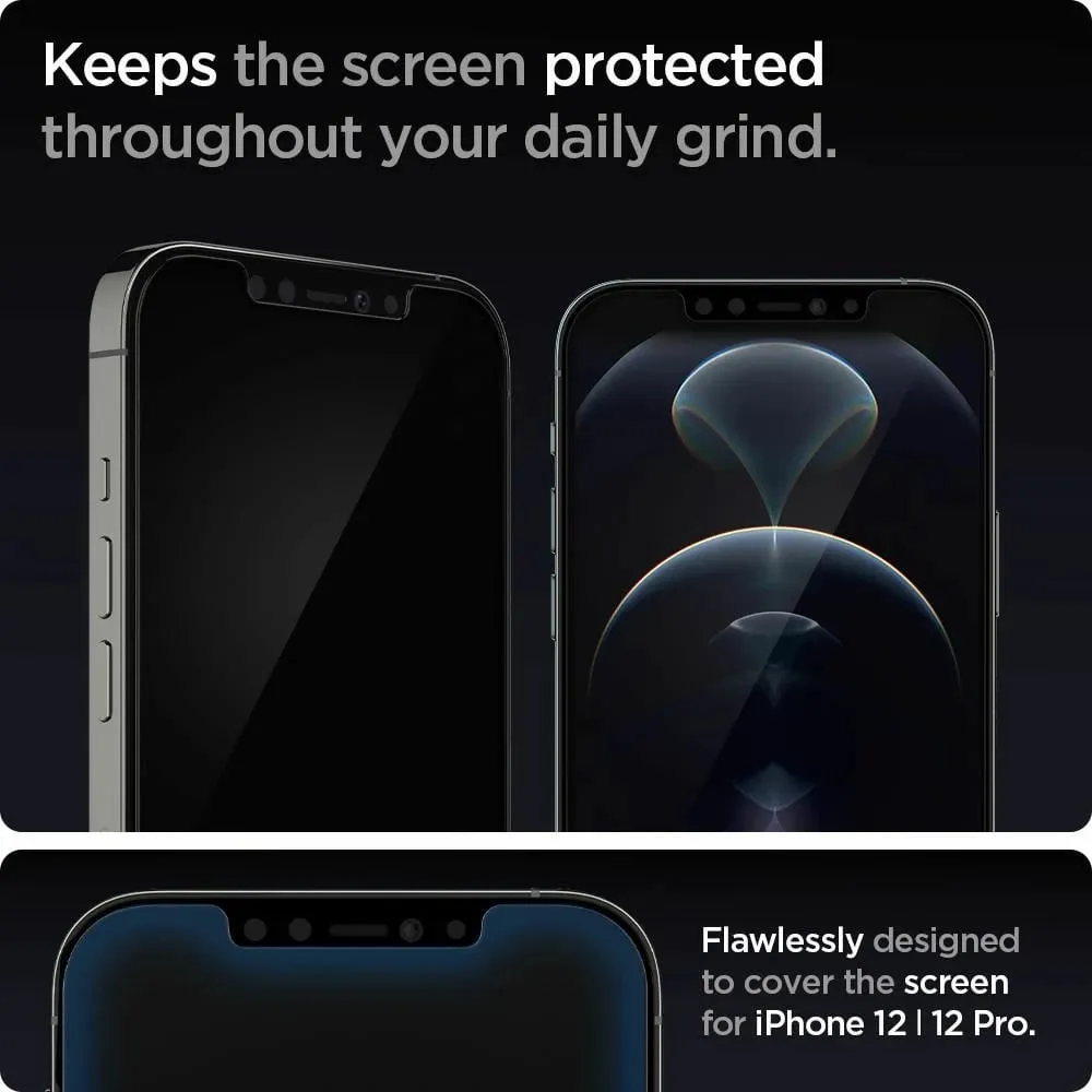 Xham mbrojtës Spigen Glass.Tr Ez Fit 2-Pack, për iPhone 12 /iPhone 12 Pro - 17