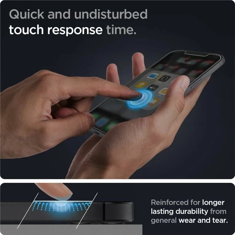 Xham mbrojtës Spigen Glass.Tr Ez Fit 2-Pack, për iPhone 12 /iPhone 12 Pro - 10