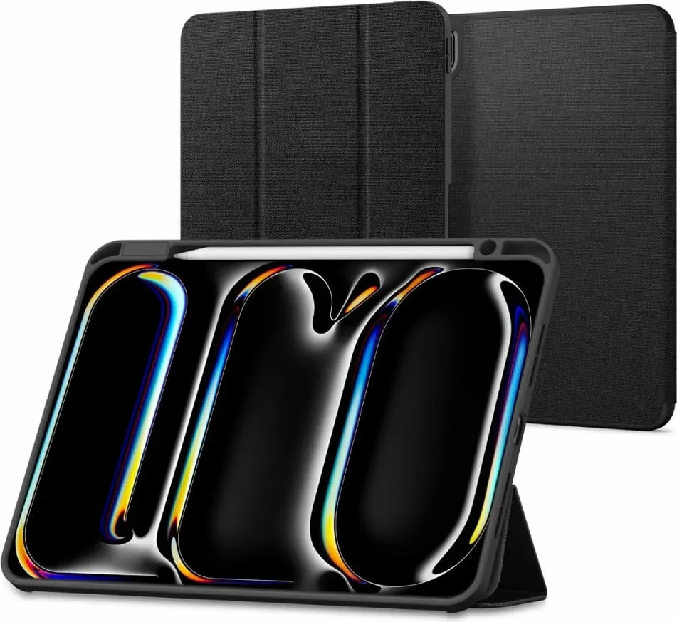 Mbulesë folio për tablet Spigen Urban Fit, iPad Pro 11" 2024, silikon, e zezë - 1