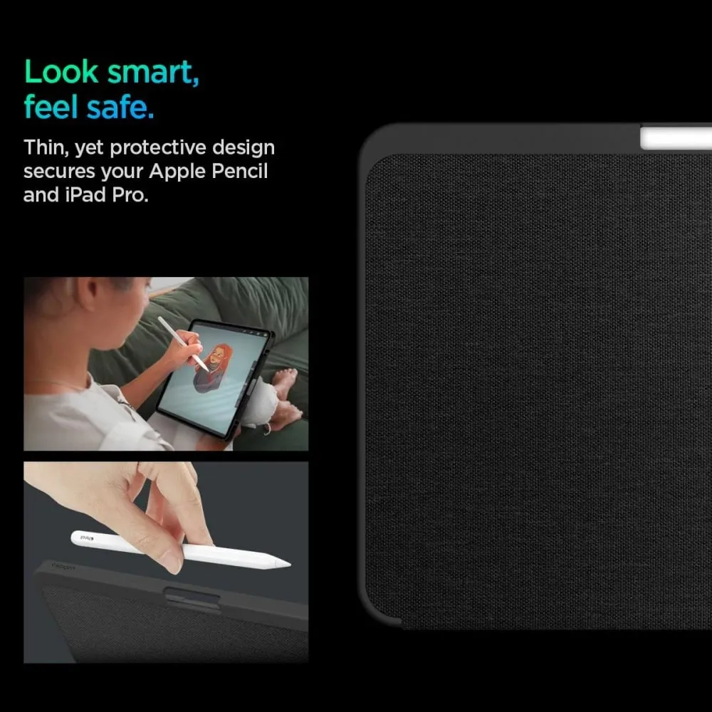 Mbulesë folio për tablet Spigen Urban Fit, iPad Pro 11" 2024, silikon, e zezë - 11