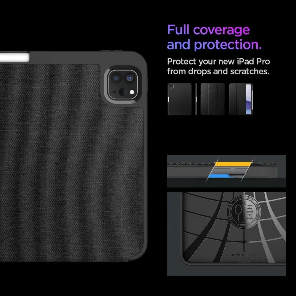 Mbulesë folio për tablet Spigen Urban Fit, iPad Pro 11" 2024, silikon, e zezë - 12