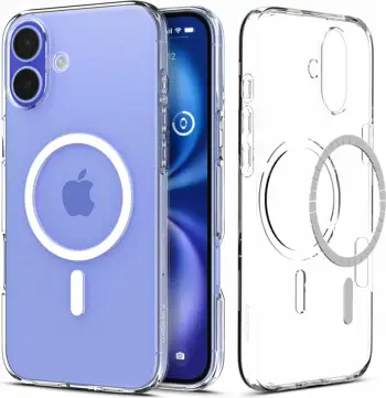 Mbështjellës Spigen Liquid Crystal Mag me MagSafe për iPhone 16 Plus, Transparent