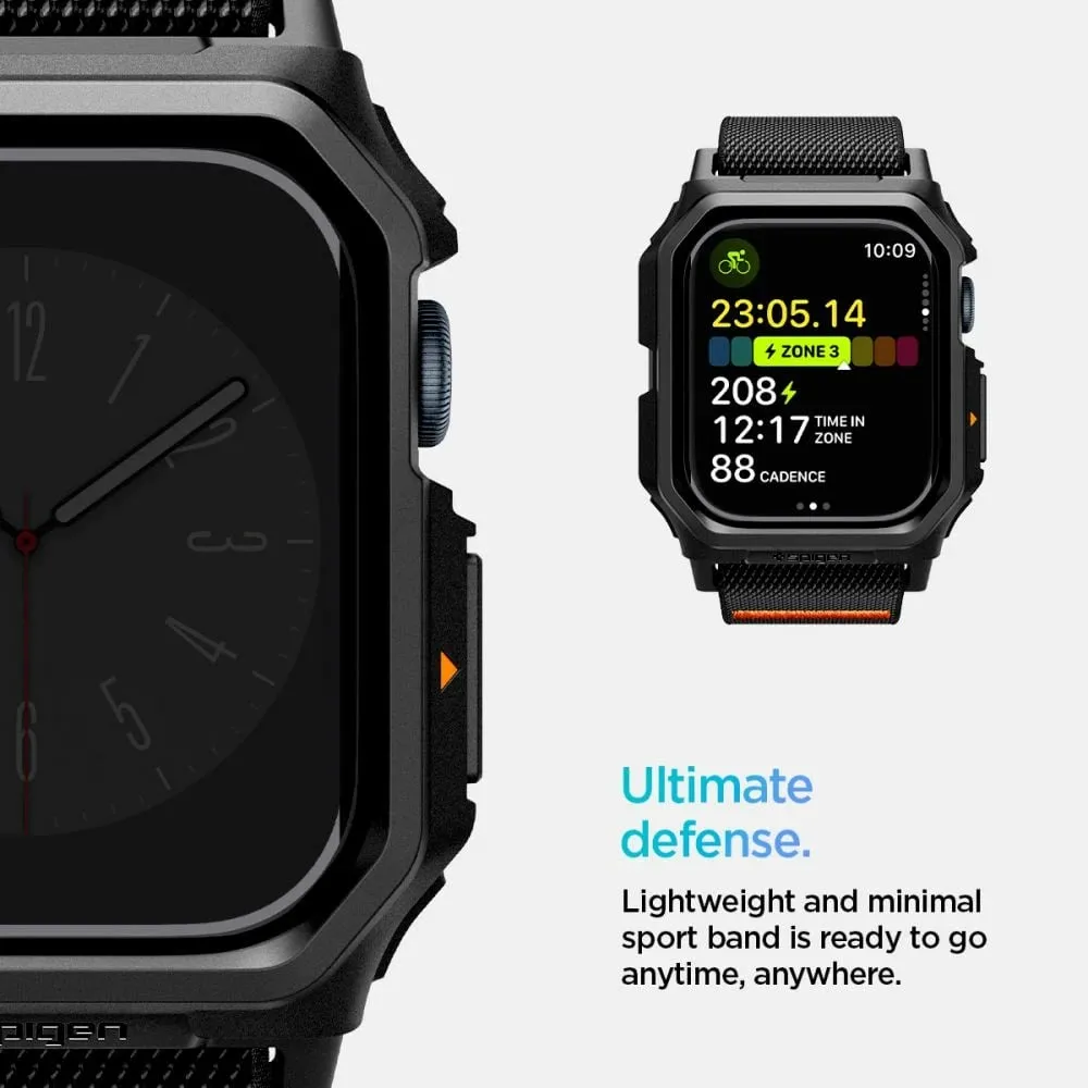 Rrip Spigen Lite Fit PRO për Apple Watch 10, 46mm, Zi - 11