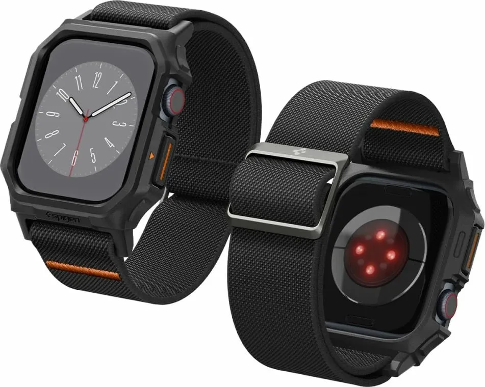 Rrip Spigen Lite Fit PRO për Apple Watch 10, 46mm, Zi - 9