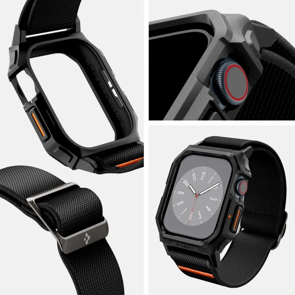 Rrip Spigen Lite Fit PRO për Apple Watch 10, 46mm, Zi - 10