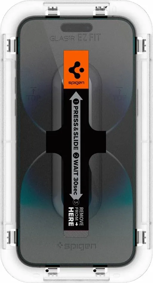 Xham mbrojtës Spigen për Apple iPhone 14 Pro, tempered glass, set 2 copë, transparent - 5