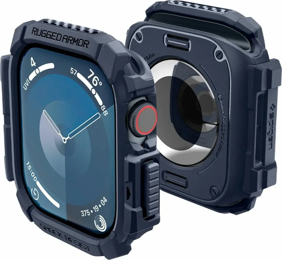 Mbrojtëse Spigen Rugged Armor për Apple Watch 10, 46mm, bezhë - 1