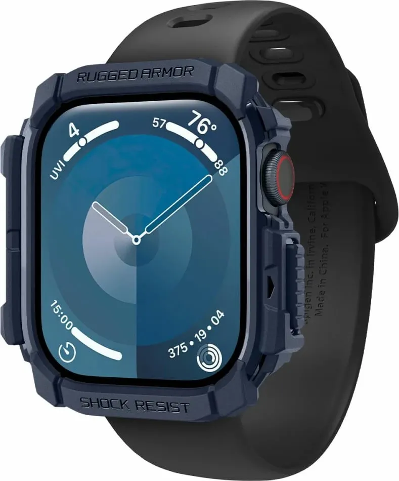 Mbrojtëse Spigen Rugged Armor për Apple Watch 10, 46mm, bezhë - 2