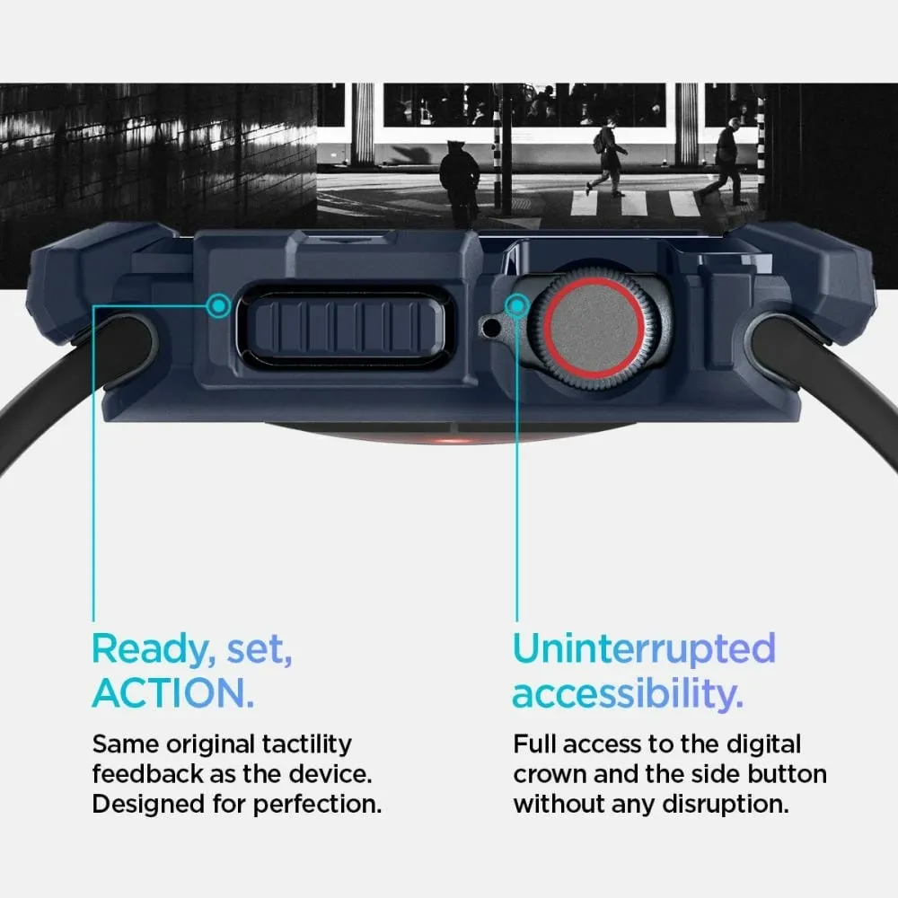 Mbrojtëse Spigen Rugged Armor për Apple Watch 10, 46mm, bezhë - 11