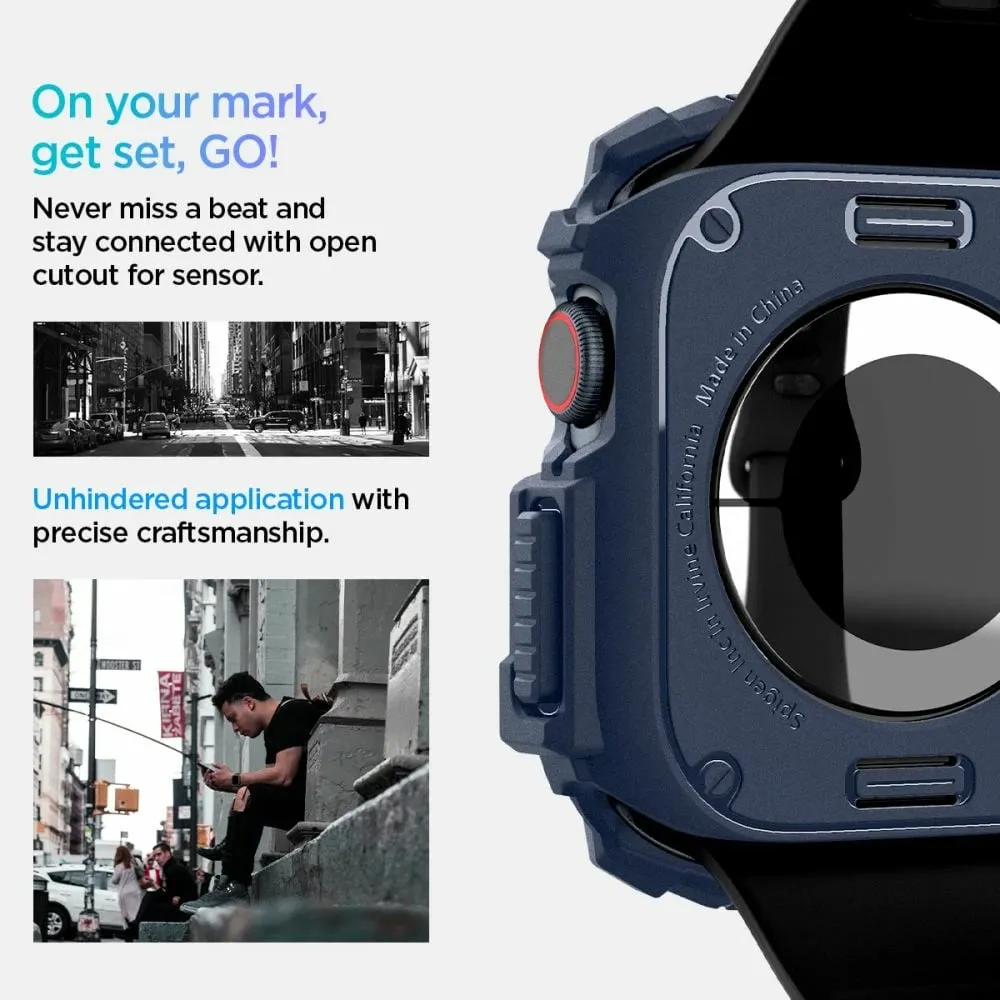 Mbrojtëse Spigen Rugged Armor për Apple Watch 10, 46mm, bezhë - 9