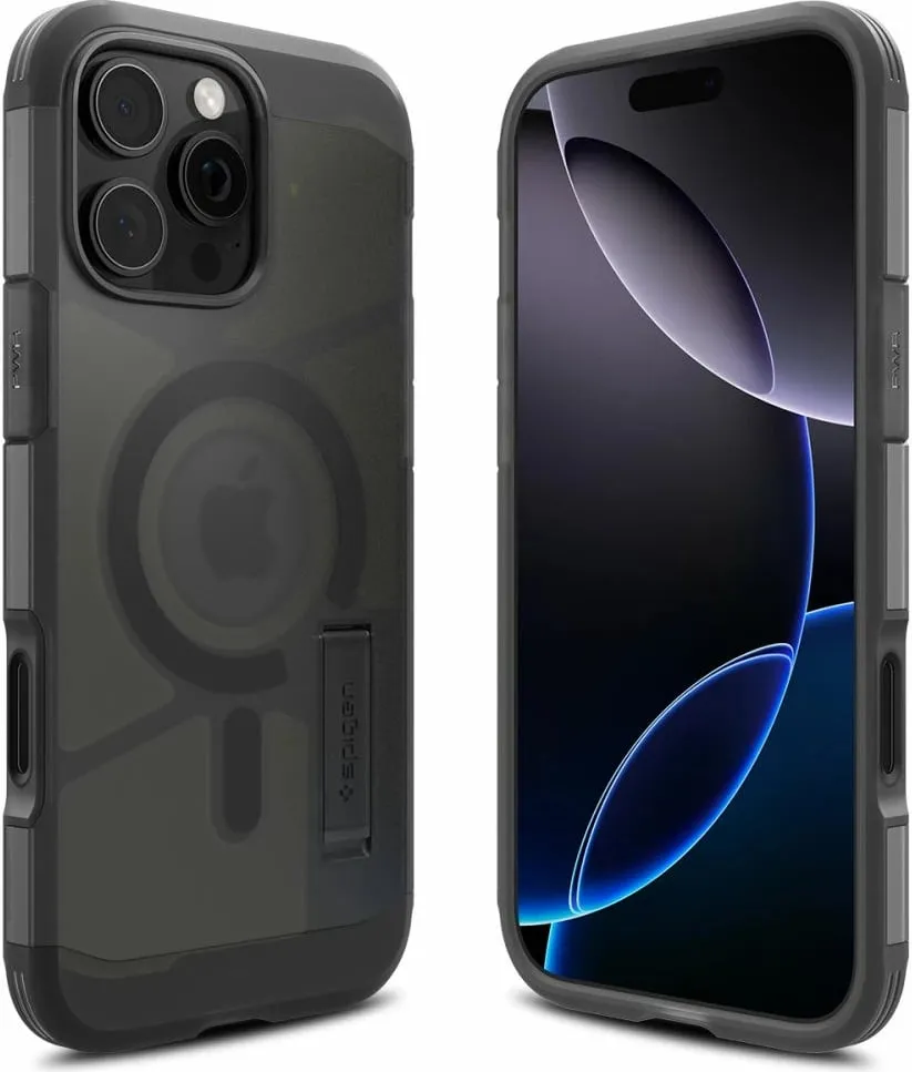 Mbrojtëse për celular iPhone 16 Pro Spigen Tough Armor T MagSafe, e zezë - 2