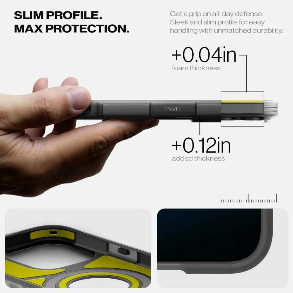 Mbrojtëse për celular iPhone 16 Pro Spigen Tough Armor T MagSafe, e zezë - 15
