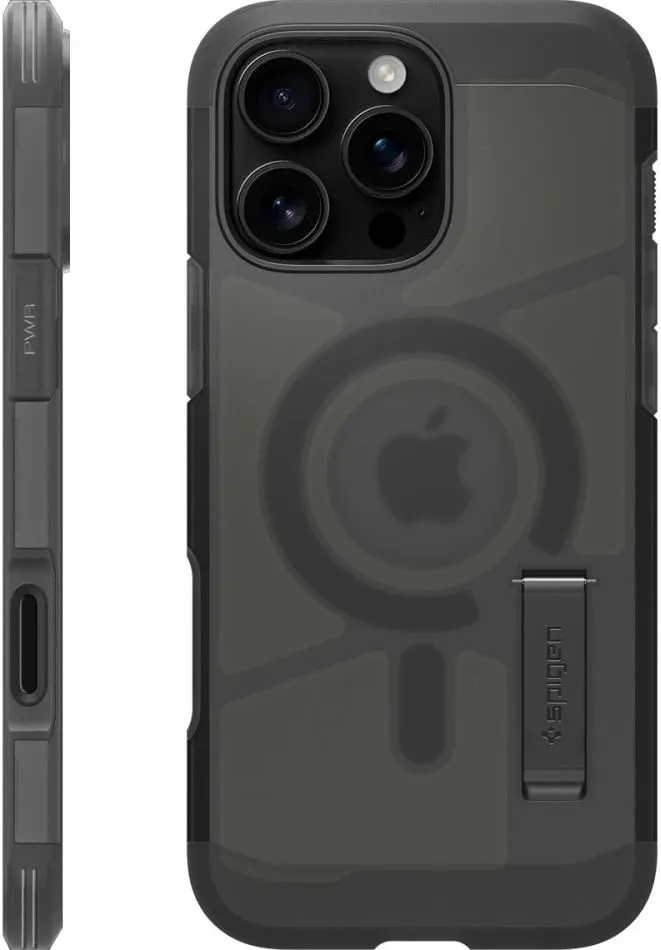 Mbrojtëse për celular iPhone 16 Pro Spigen Tough Armor T MagSafe, e zezë - 3