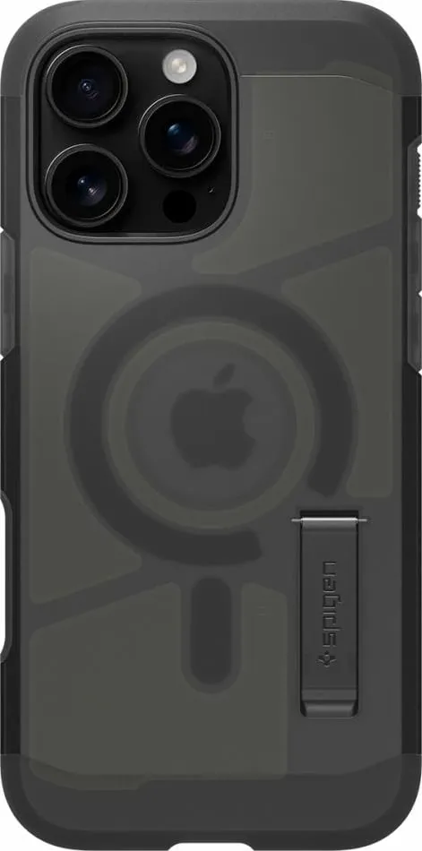 Mbrojtëse për celular iPhone 16 Pro Spigen Tough Armor T MagSafe, e zezë - 4