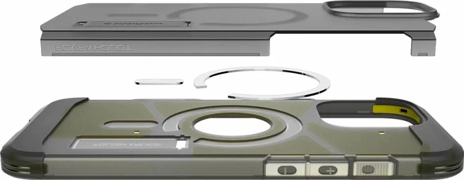 Mbrojtëse për celular iPhone 16 Pro Spigen Tough Armor T MagSafe, e zezë - 9
