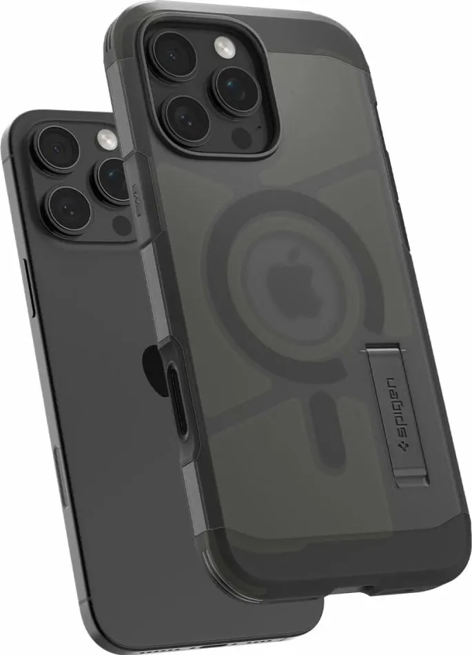 Mbrojtëse për celular iPhone 16 Pro Spigen Tough Armor T MagSafe, e zezë - 10