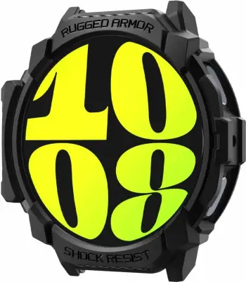 Mbështjellës Spigen Rugged Armor për Samsung Galaxy Watch 7, 44mm, i zi