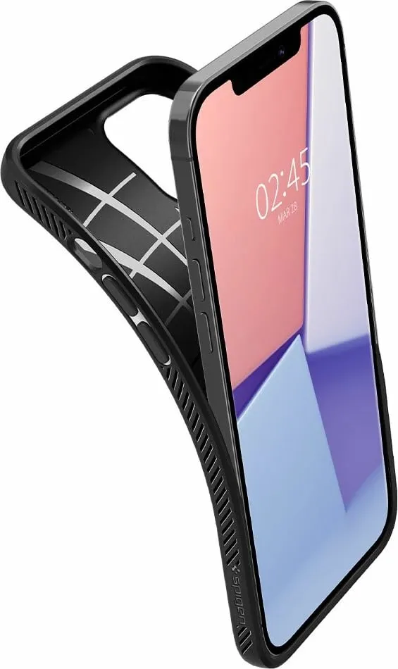Mbështjellëse për iPhone 12/Pro Spigen Liquid Air, e zezë - 16