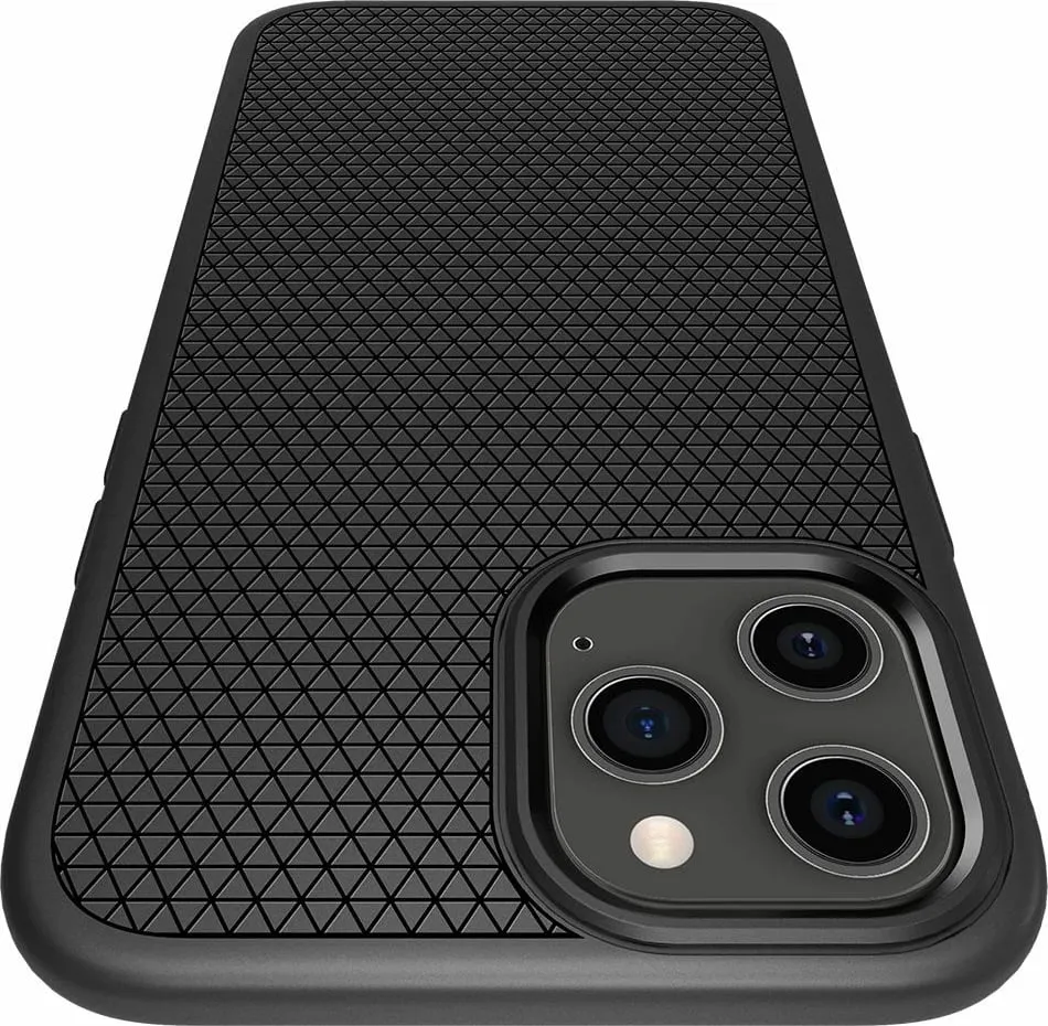 Mbështjellëse për iPhone 12/Pro Spigen Liquid Air, e zezë - 17
