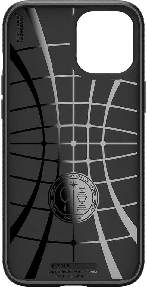 Mbështjellëse për iPhone 12/Pro Spigen Liquid Air, e zezë - 3