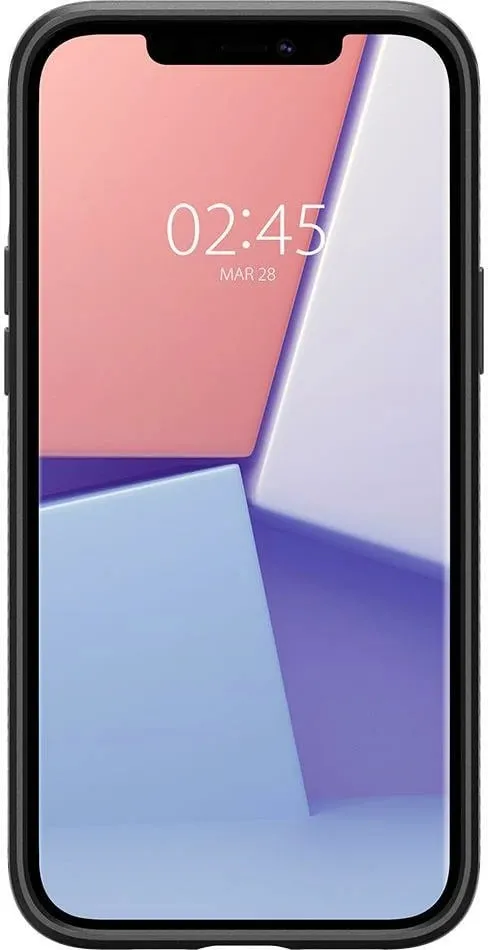 Mbështjellëse për iPhone 12/Pro Spigen Liquid Air, e zezë - 4