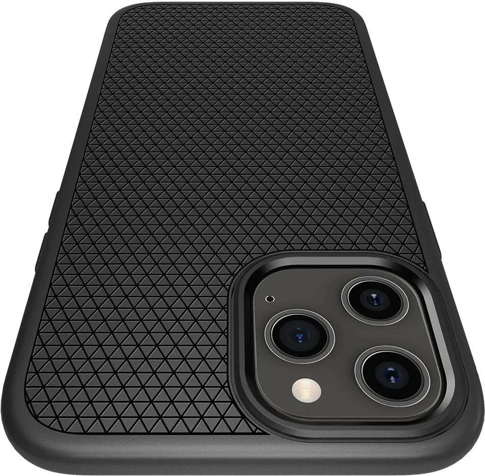 Mbështjellëse për iPhone 12/Pro Spigen Liquid Air, e zezë - 6
