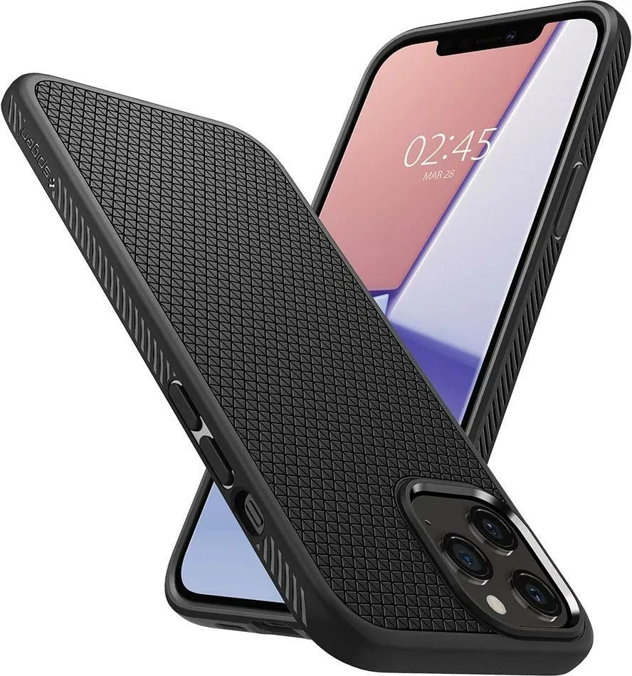 Mbështjellëse për iPhone 12/Pro Spigen Liquid Air, e zezë - 7