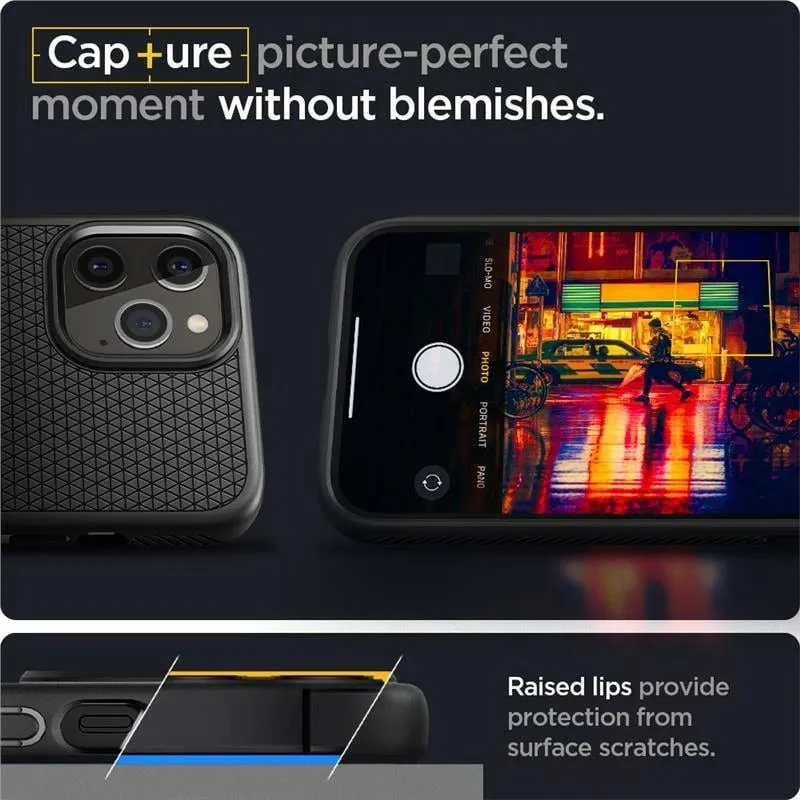 Mbështjellëse për iPhone 12/Pro Spigen Liquid Air, e zezë - 9