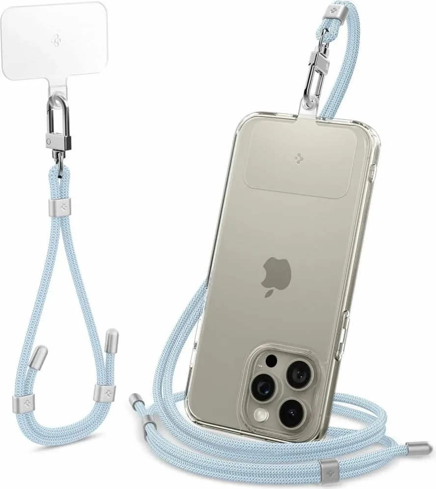 Set litarësh universal Spigen, Crossbody & Wrist Strap, ConTag Pad, kaltër - 1