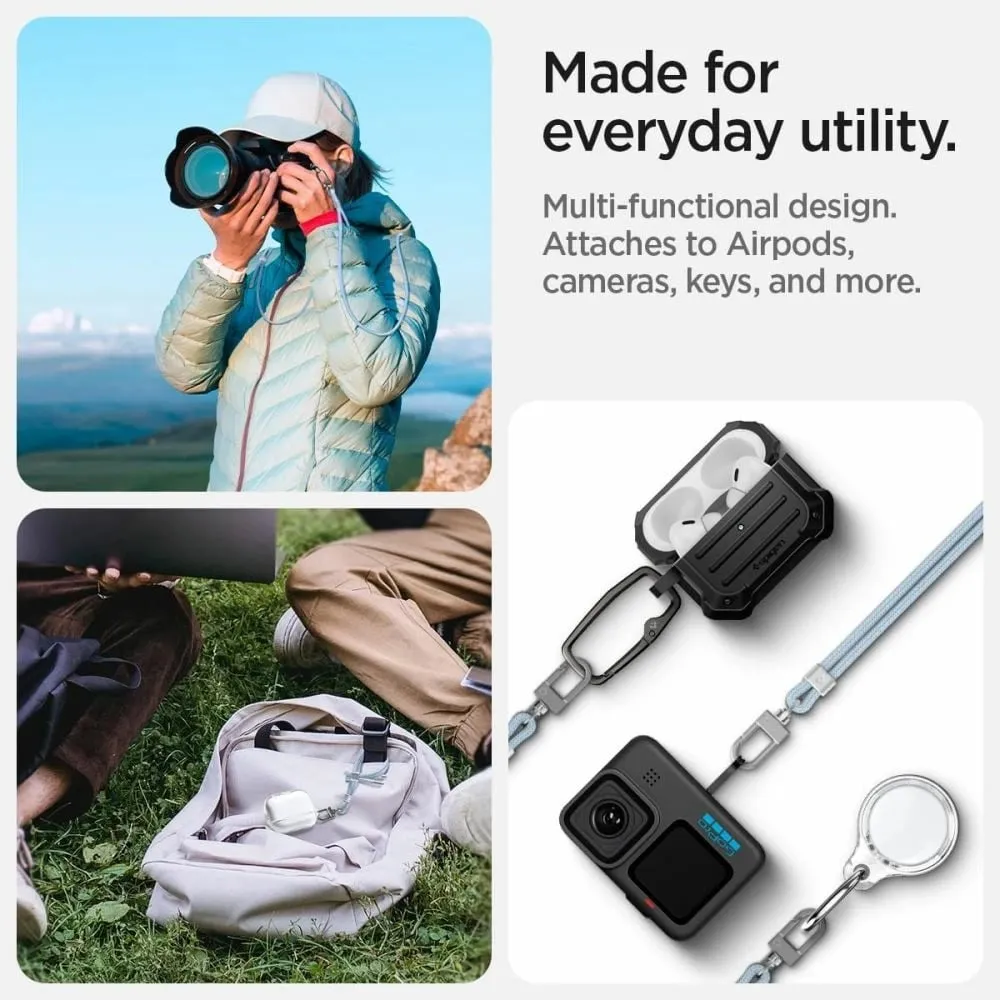 Set litarësh universal Spigen, Crossbody & Wrist Strap, ConTag Pad, kaltër - 12