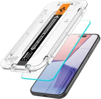 Xham mbrojtës Spigen Glas.tR EZ Fit për iPhone 15 Plus / 16 Plus, 2 copë, transparent