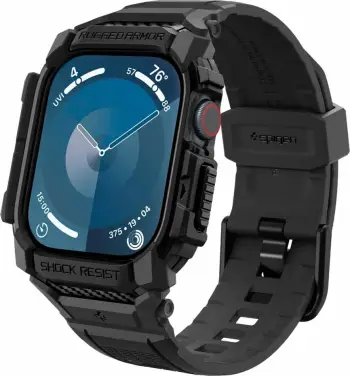 Mbulesë Spigen Rugged Armor, për Apple Watch 10 42mm, e zezë matt