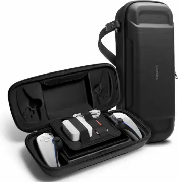 Mbrojtëse për Sony Playstation Portal Spigen Rugged Armor Pro Pouch, e zezë