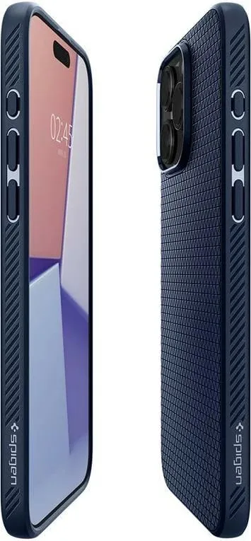 Mbështjellës Spigen Liquid Air për iPhone 15 Pro Max, Blu - 1