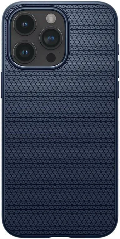 Mbështjellës Spigen Liquid Air për iPhone 15 Pro Max, Blu - 11
