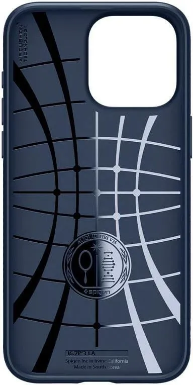 Mbështjellës Spigen Liquid Air për iPhone 15 Pro Max, Blu - 13