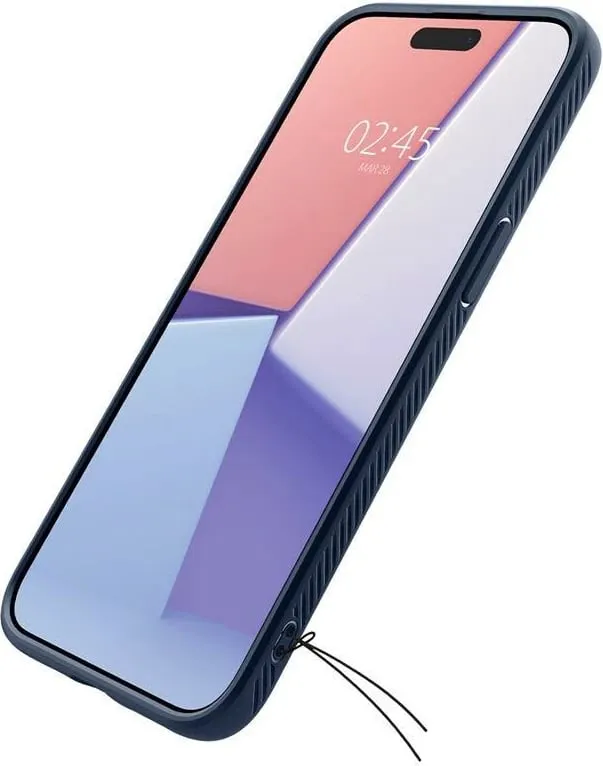 Mbështjellës Spigen Liquid Air për iPhone 15 Pro Max, Blu - 4