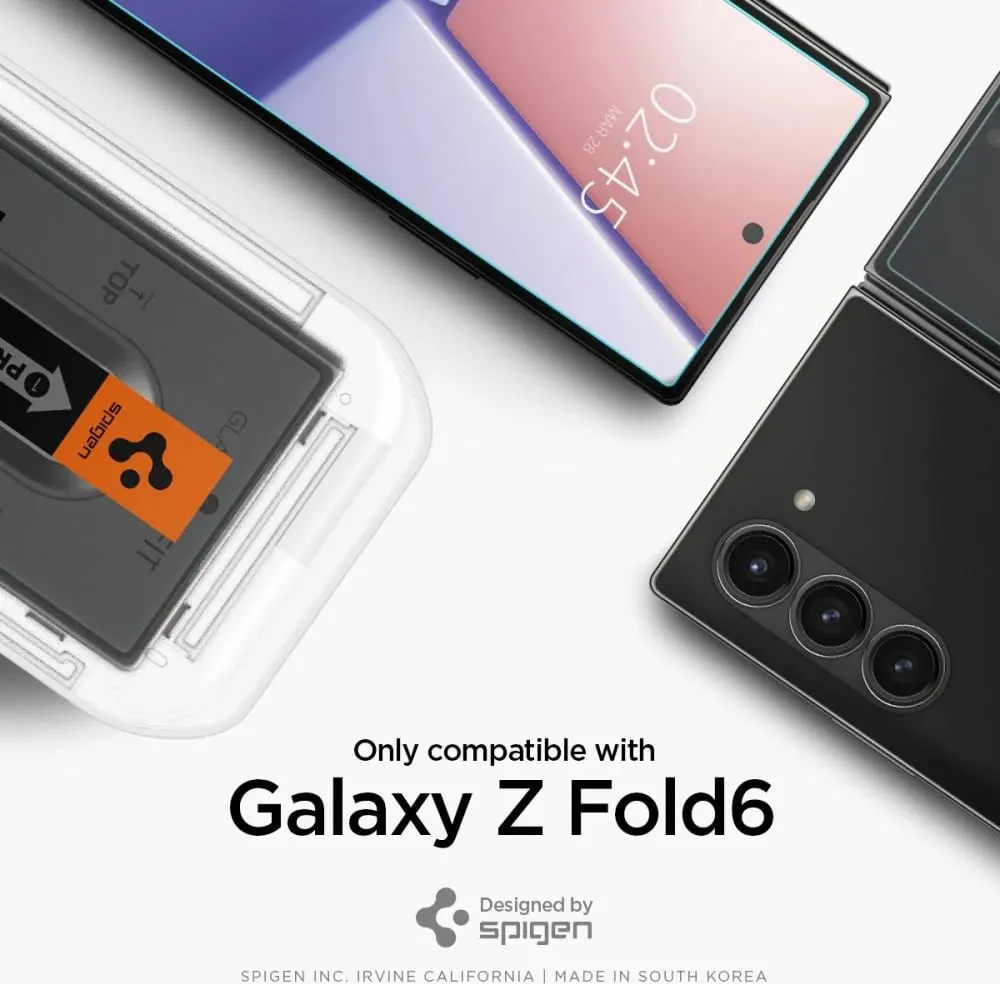 Xham i temperuar Spigen Glas.tR EZ Fit për Samsung Galaxy Z Fold 6, 2 copë - 9