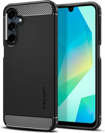 Mbështjellës Spigen Rugged Armor për Samsung Galaxy A16, i zi