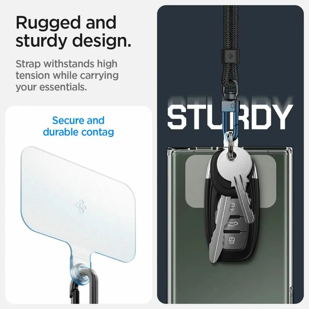 Set rripash universal Spigen, Crossbody & Wrist Strap, ConTag Pad, i zi - 13