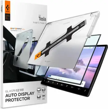 Xham mbrojtës Spigen Glas.tR EZ Fit për Tesla Model X 2022 / Model S 2021, Transparent