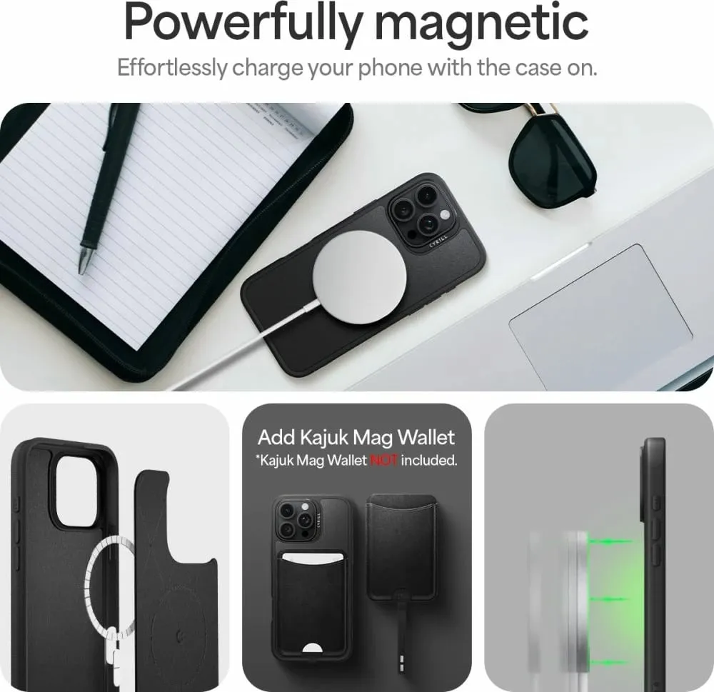 Mbështjellës për iPhone 16 Pro Spigen Cyrill Kajuk MagSafe, i zi - 8