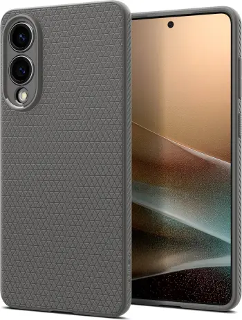 Mbulesë telefoni Spigen Liquid Air Marble, për Samsung Galaxy S25 Edge, gri